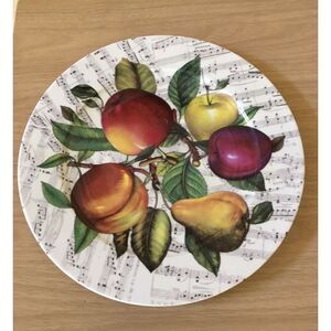 Email de Limoges/Godinger‎ Plate, Music Notes and Fruit Design 12 In